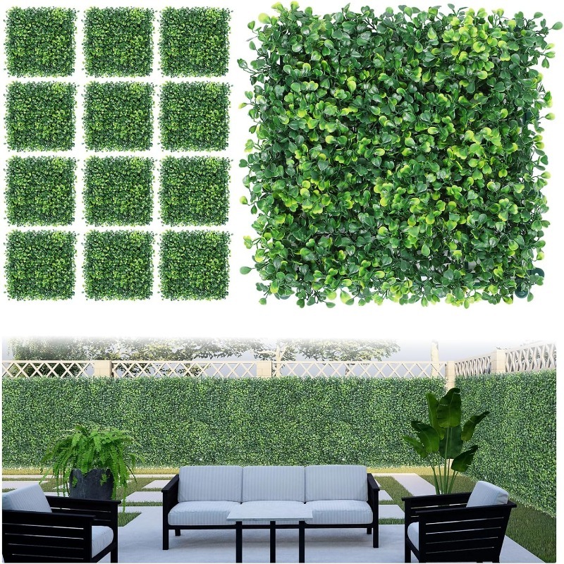 Flower Wall Panel - 1/3/6 szt. Sztuczne rośliny, panel ścienny