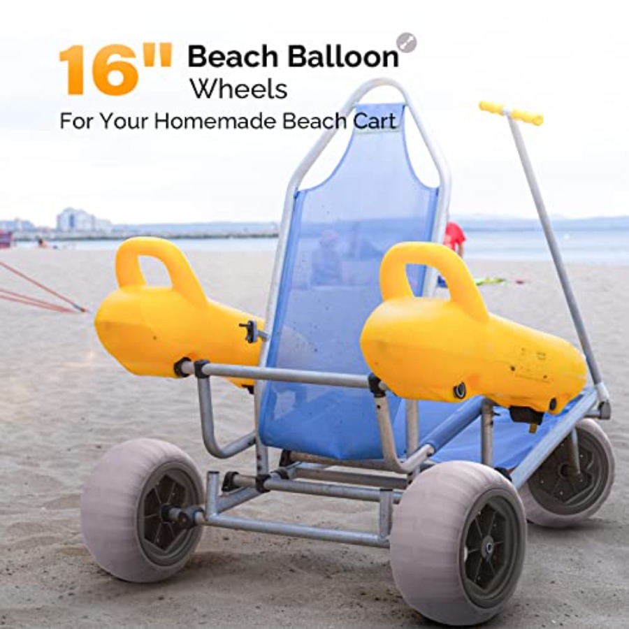 Wózek plażowy, wykonany z gumy – Balloon Pump Hand recenzja i cena