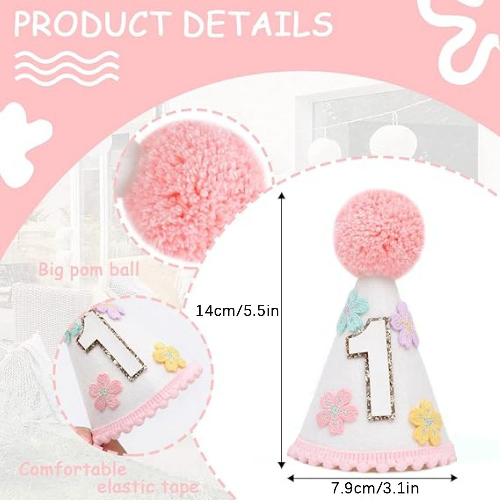 Kolorowy, kwiatowy kapelusz ur – Party Hat Cone recenzja i cena