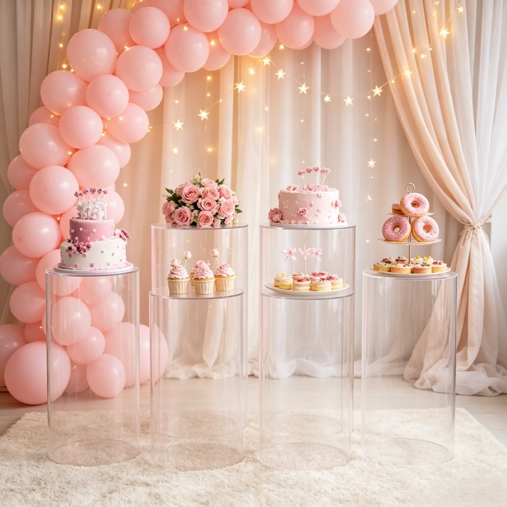 3/5 szt. Białe cylindryczne po – Dessert Table Backdrop recenzja i cena