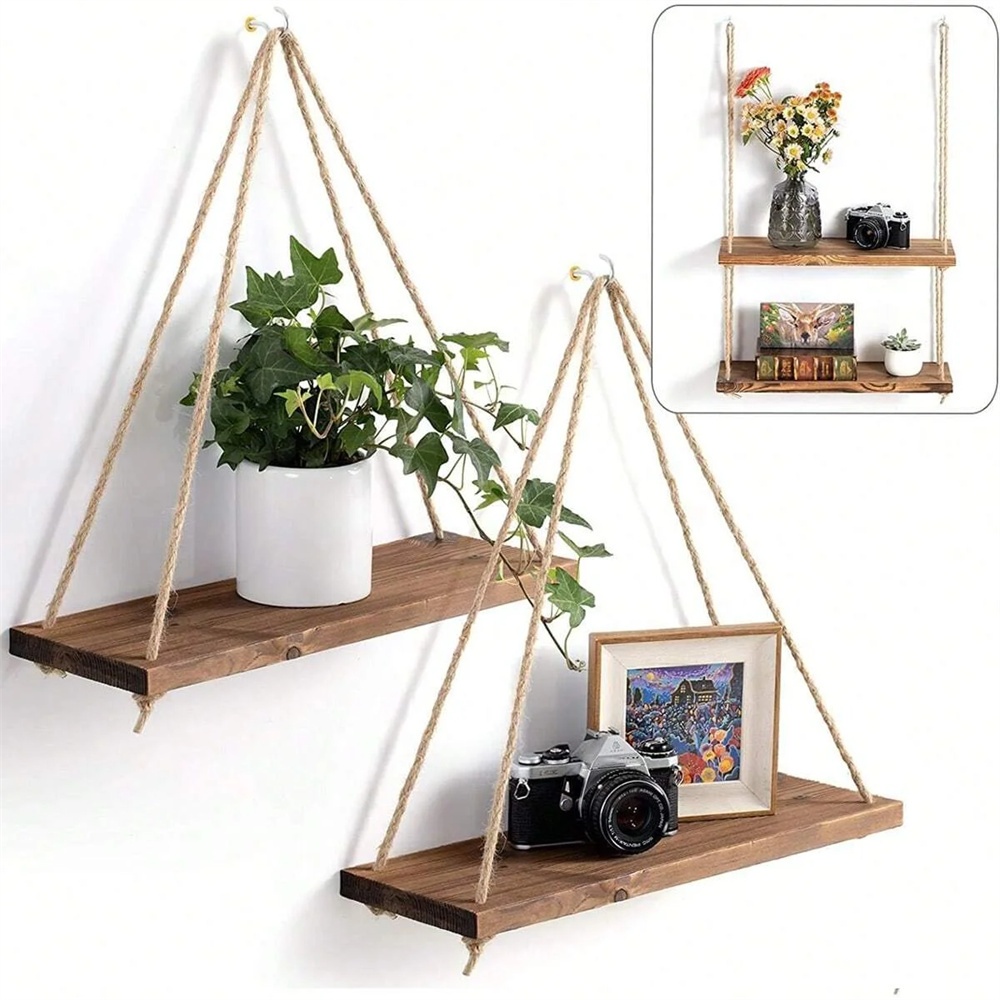 1 szt. Drewniana półka wisząca – Flower Wall Panel recenzja i cena